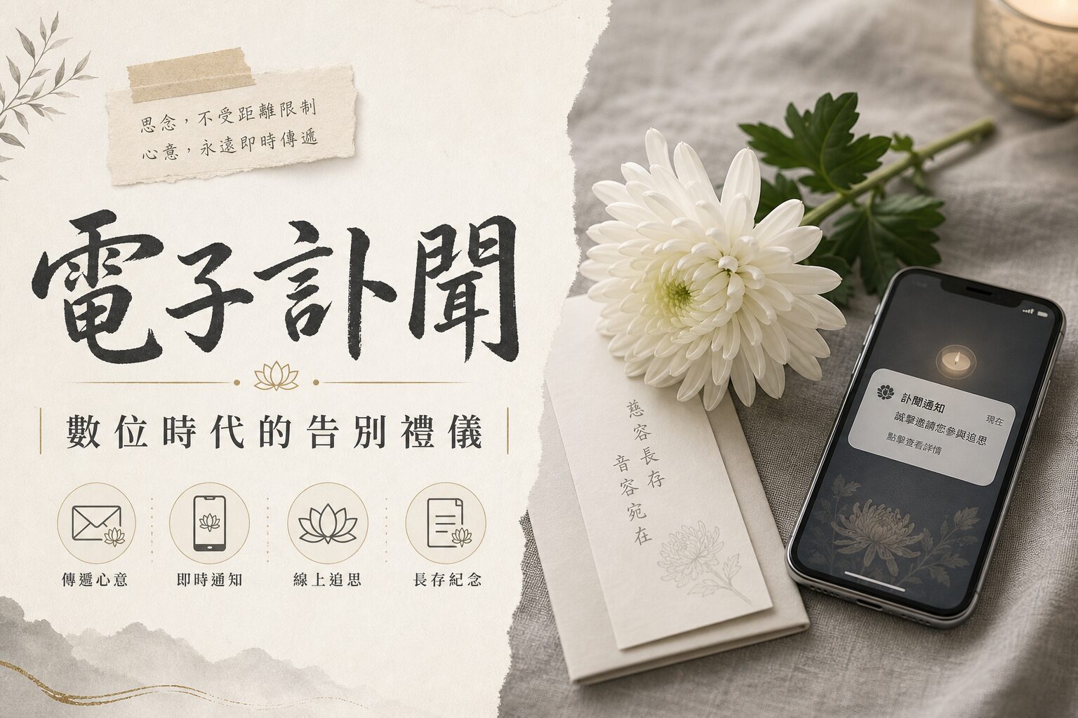 電子訃聞免費製作與發送指南