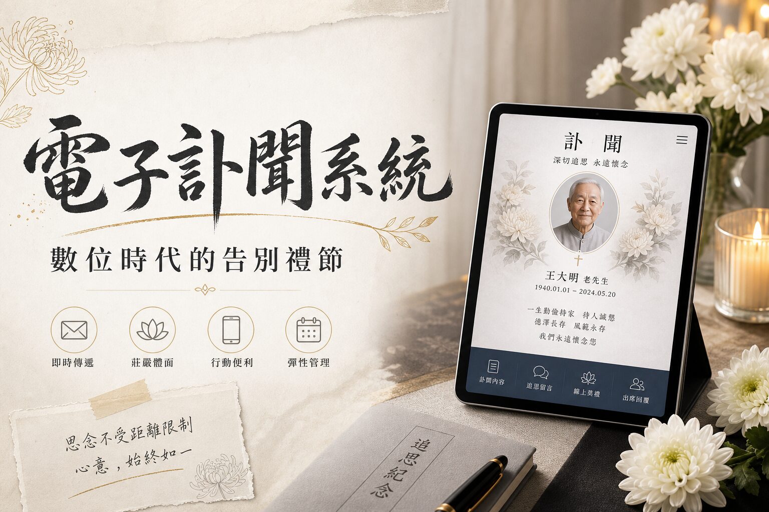 禮儀公司電子訃聞系統選擇指南