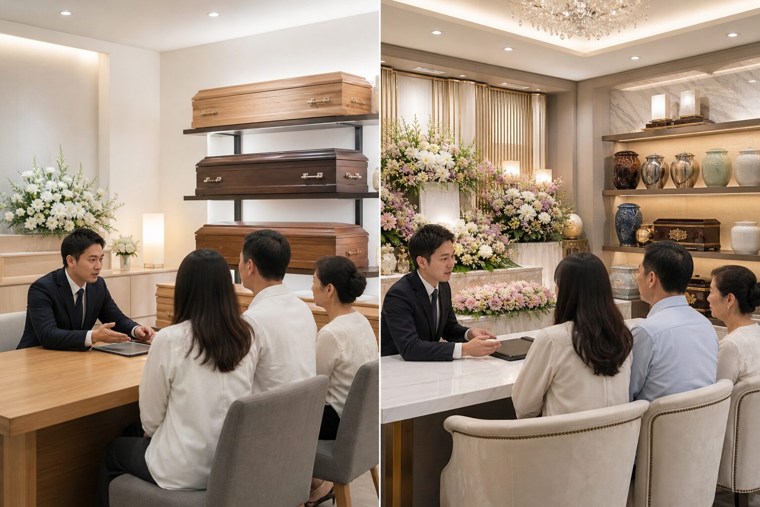 治喪場地與花禮配置示意